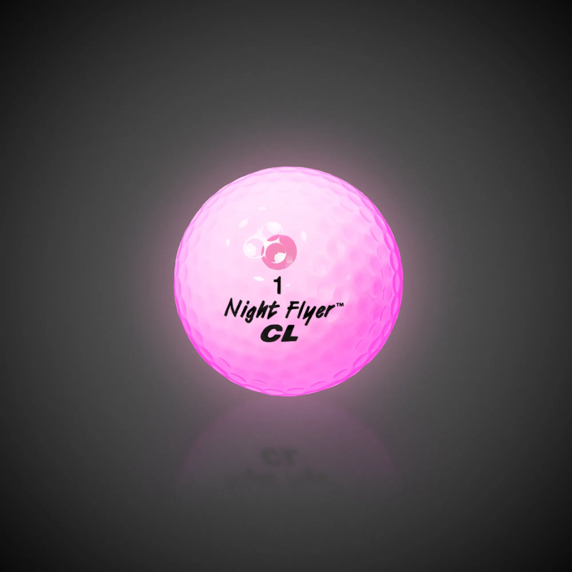 Windy City Novelties Night Flyer LED Pink Constant-On Golf Ball