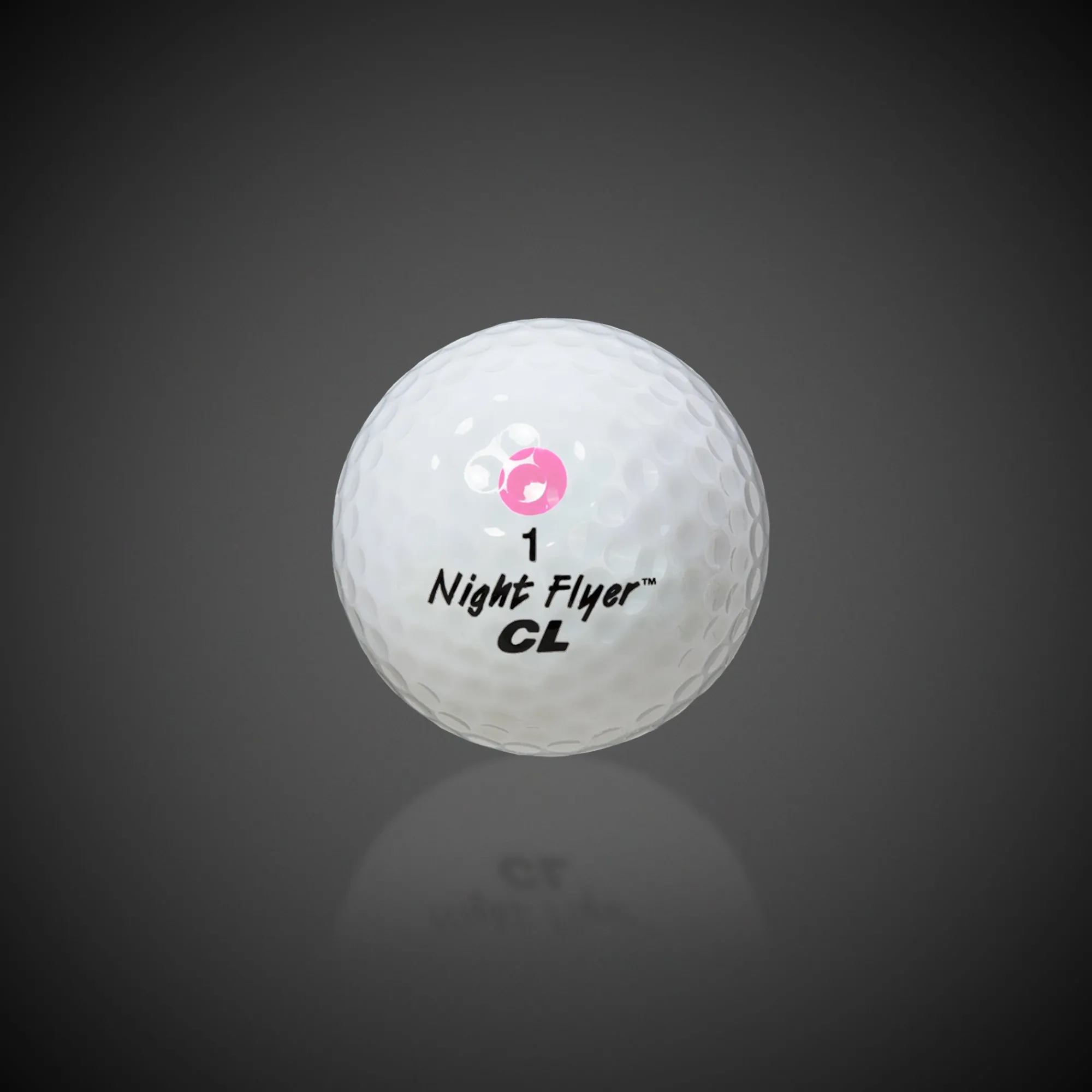 Windy City Novelties Night Flyer LED Pink Constant-On Golf Ball