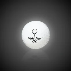 Best Windy City Novelties Night Flyer LED White Constant-On Golf Ball
