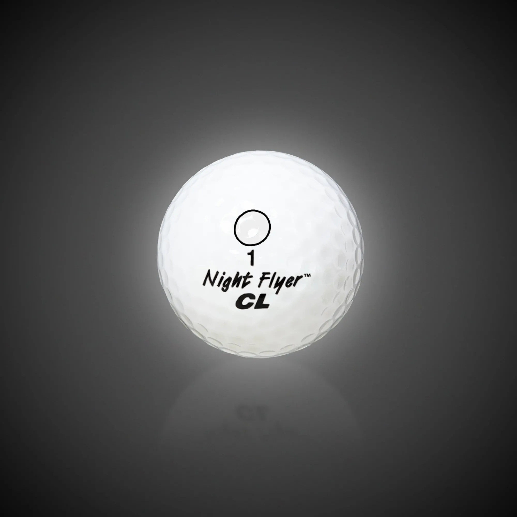 Best Windy City Novelties Night Flyer LED White Constant-On Golf Ball