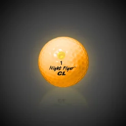 Clearance Windy City Novelties Night Flyer LED Yellow Constant-On Golf Ball