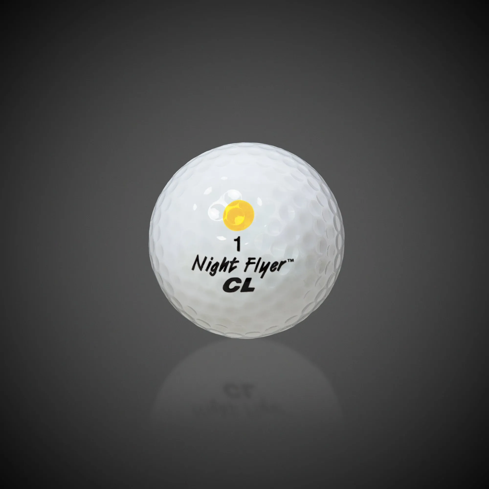 Clearance Windy City Novelties Night Flyer LED Yellow Constant-On Golf Ball