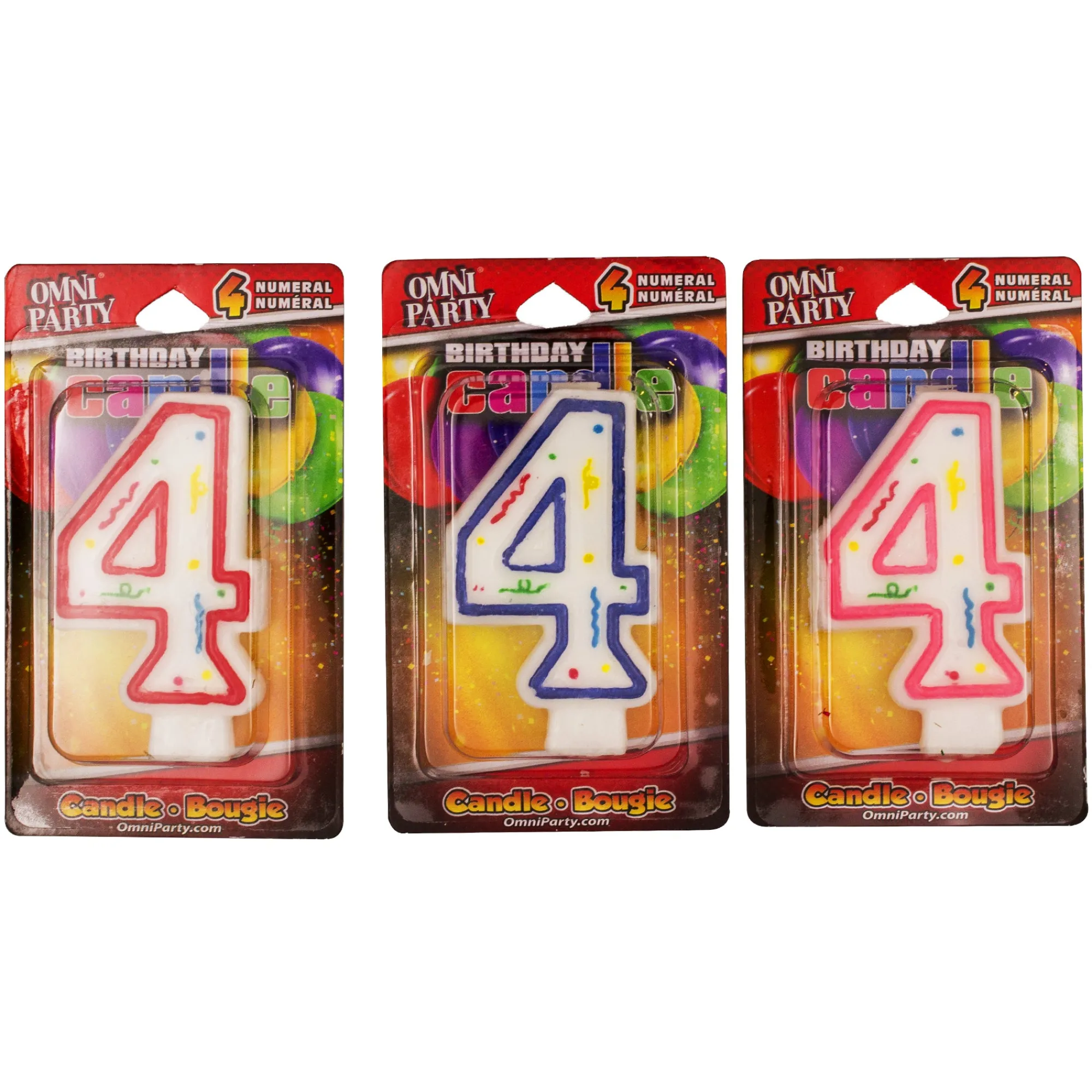 Clearance Windy City Novelties Number '4' Candles
