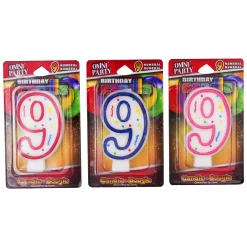 Windy City Novelties Number '9' Candles