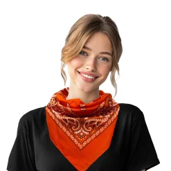 Outlet Windy City Novelties Cotton Bandanas Orange