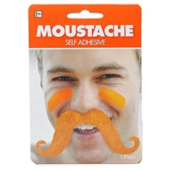 Discount Windy City Novelties Handlebar Mustache Orange