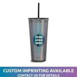 Outlet Windy City Novelties 24 oz. Black Diamond Studded Tumbler