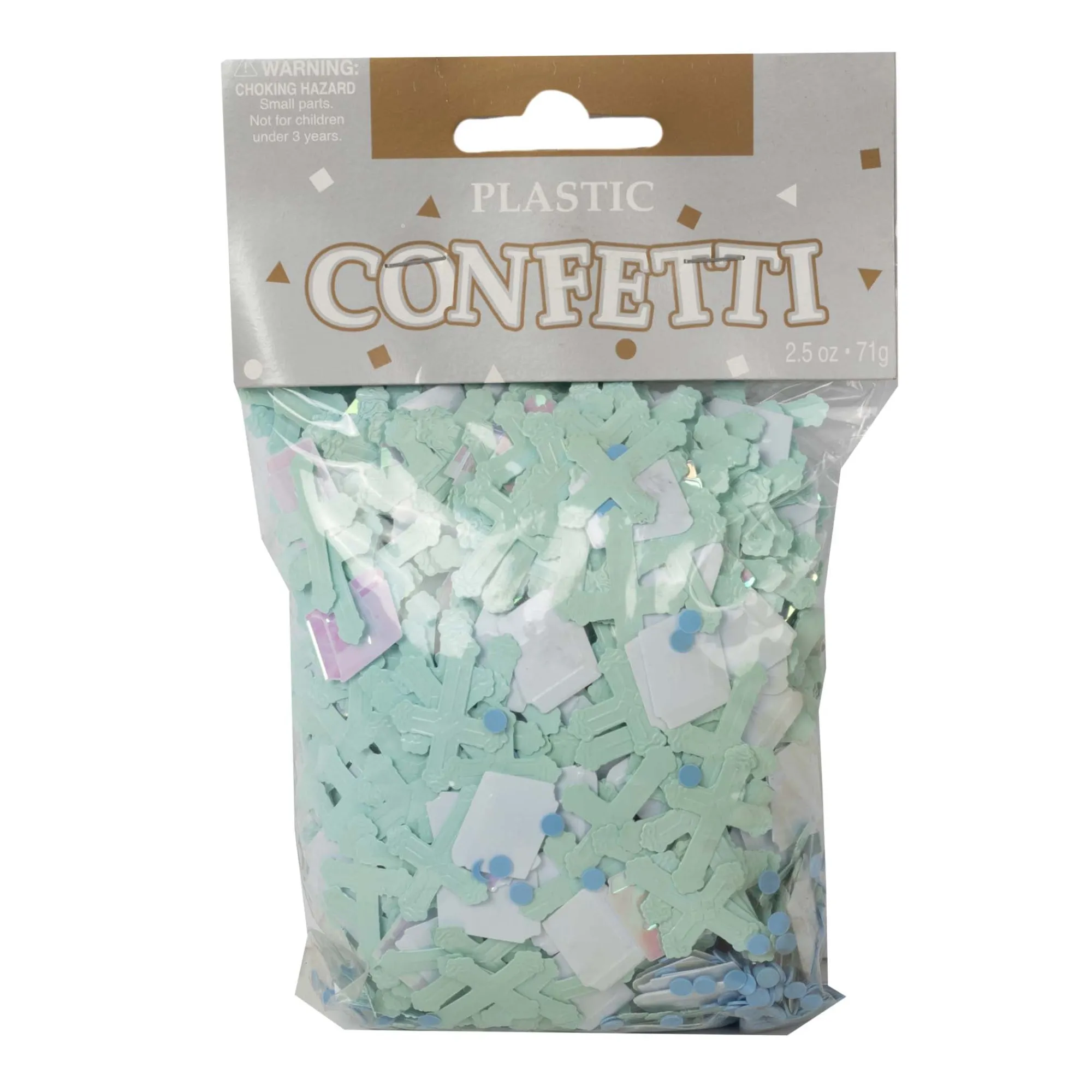 Best Windy City Novelties Pastel Blue Cross Confetti