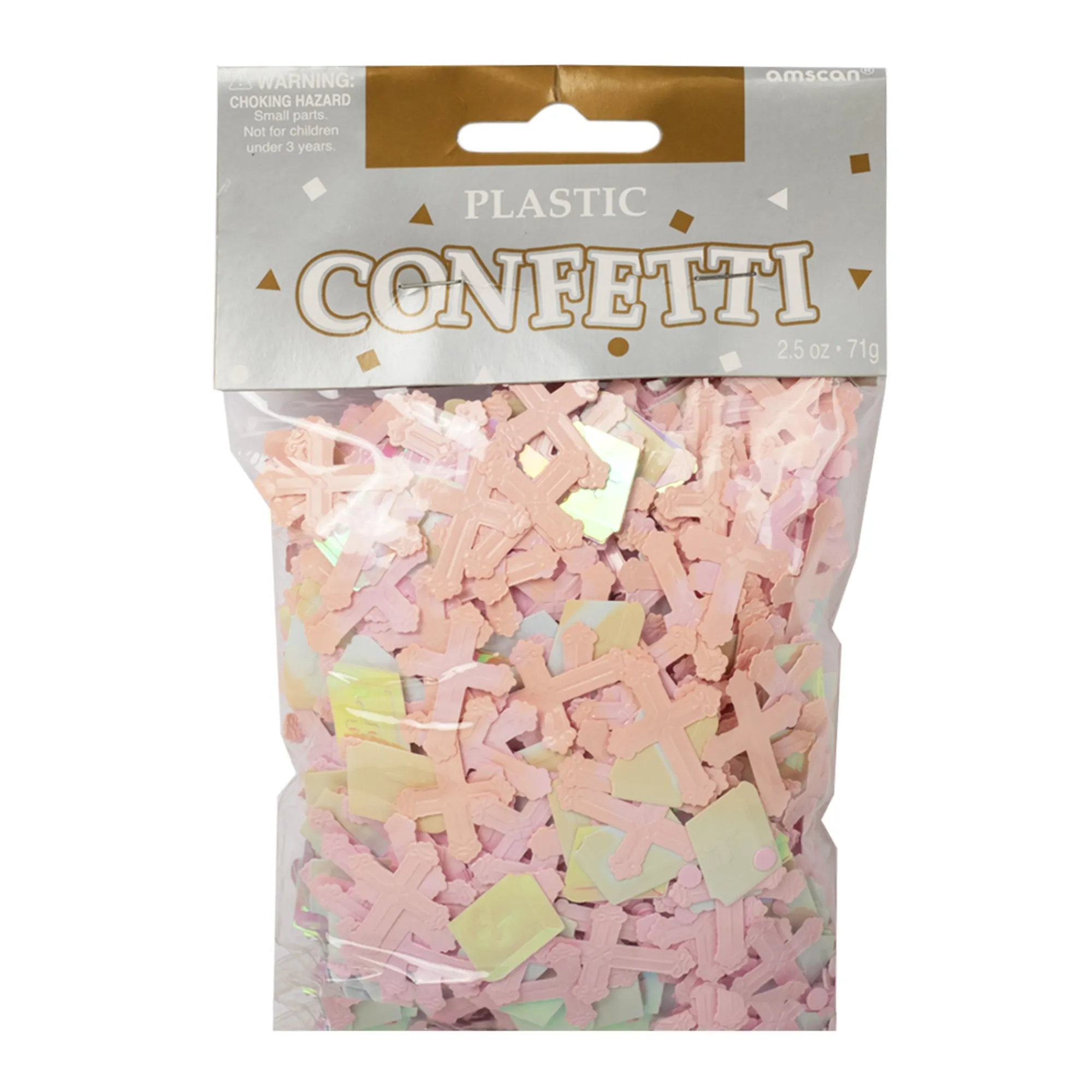 Discount Windy City Novelties Pastel Pink Cross Confetti