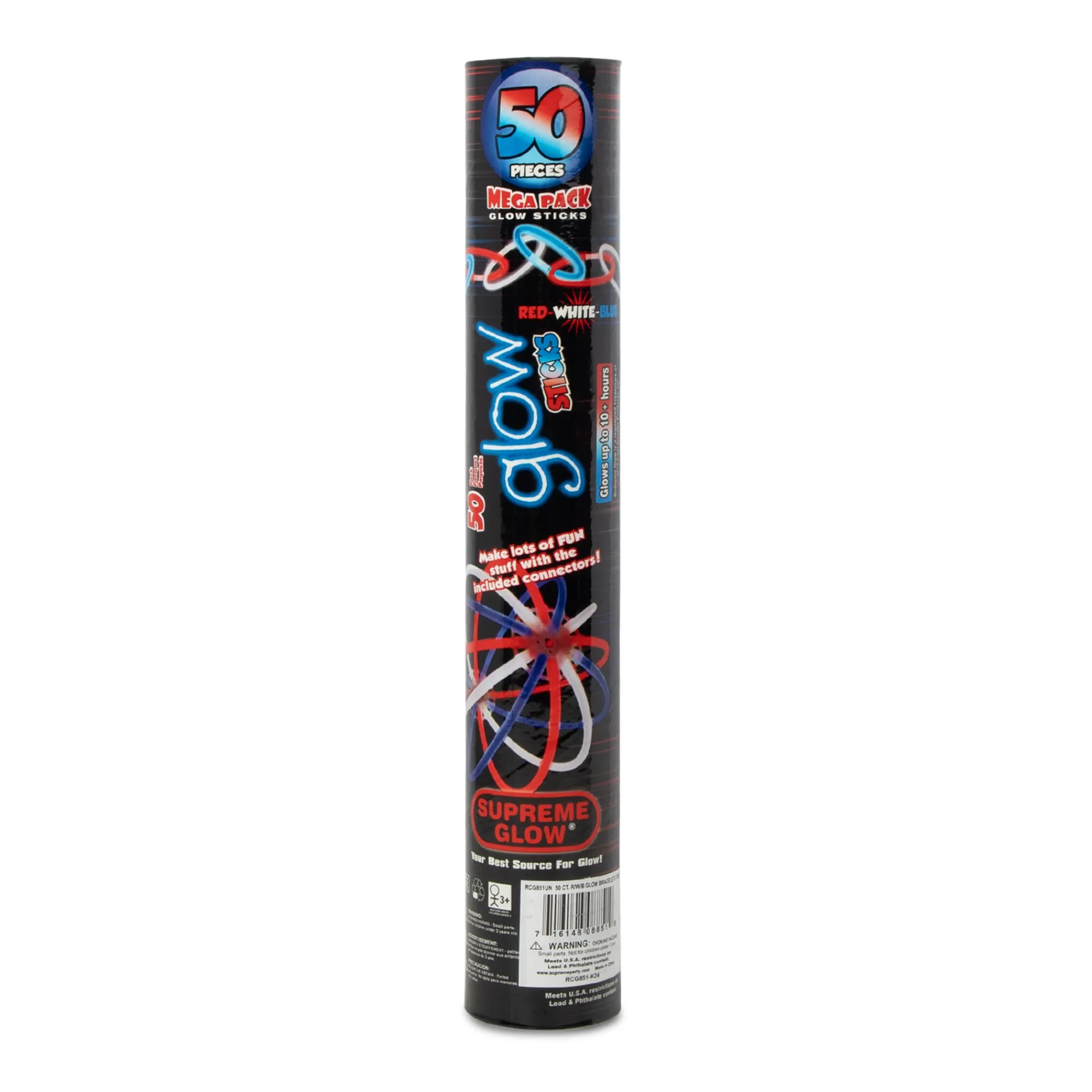 Best Windy City Novelties Patriotic Glow Bracelets Retail Counter Display