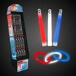 Outlet Windy City Novelties Patriotic Glow In the Dark Retail Floor Display