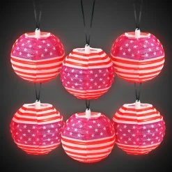 Online Windy City Novelties Patriotic Glow Lanterns Retail Display