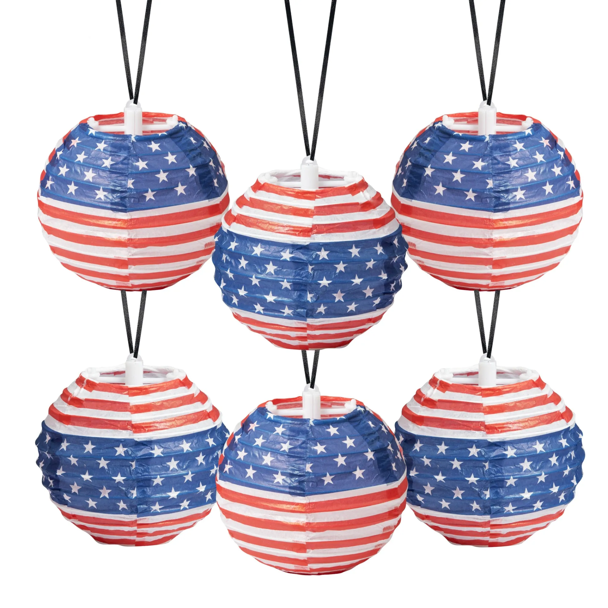 Online Windy City Novelties Patriotic Glow Lanterns Retail Display