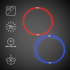 Windy City Novelties Patriotic Glow Necklaces Retail Counter Display