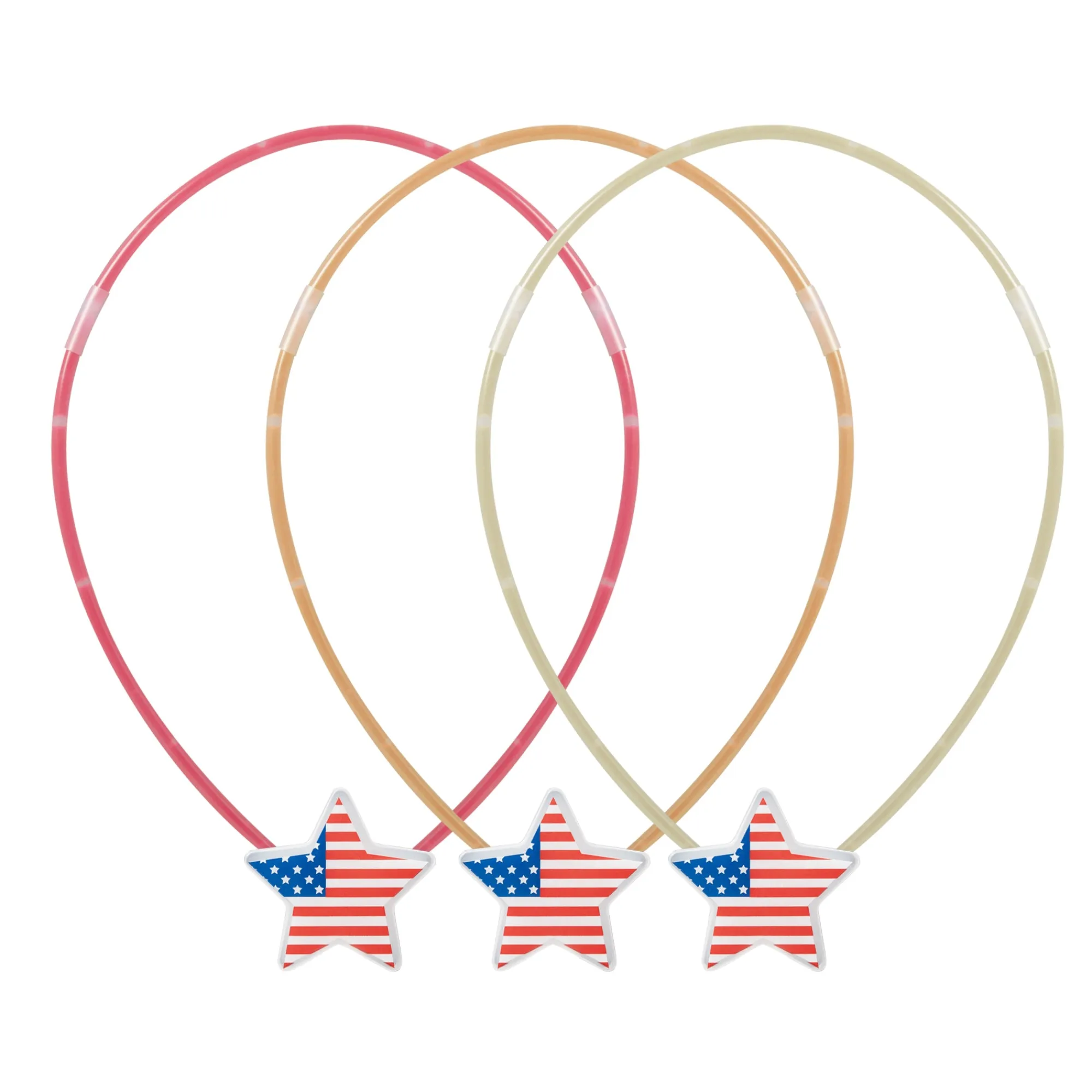 Hot Windy City Novelties Patriotic Glow Stars Value Pack