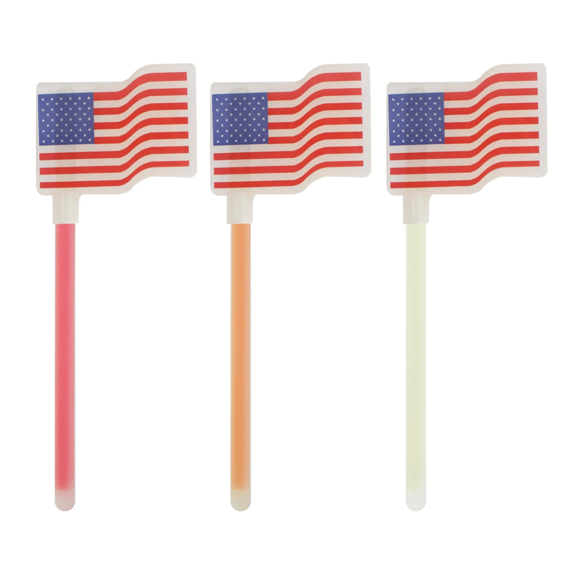 Clearance Windy City Novelties Patriotic Glow USA Flags Retail Counter Display