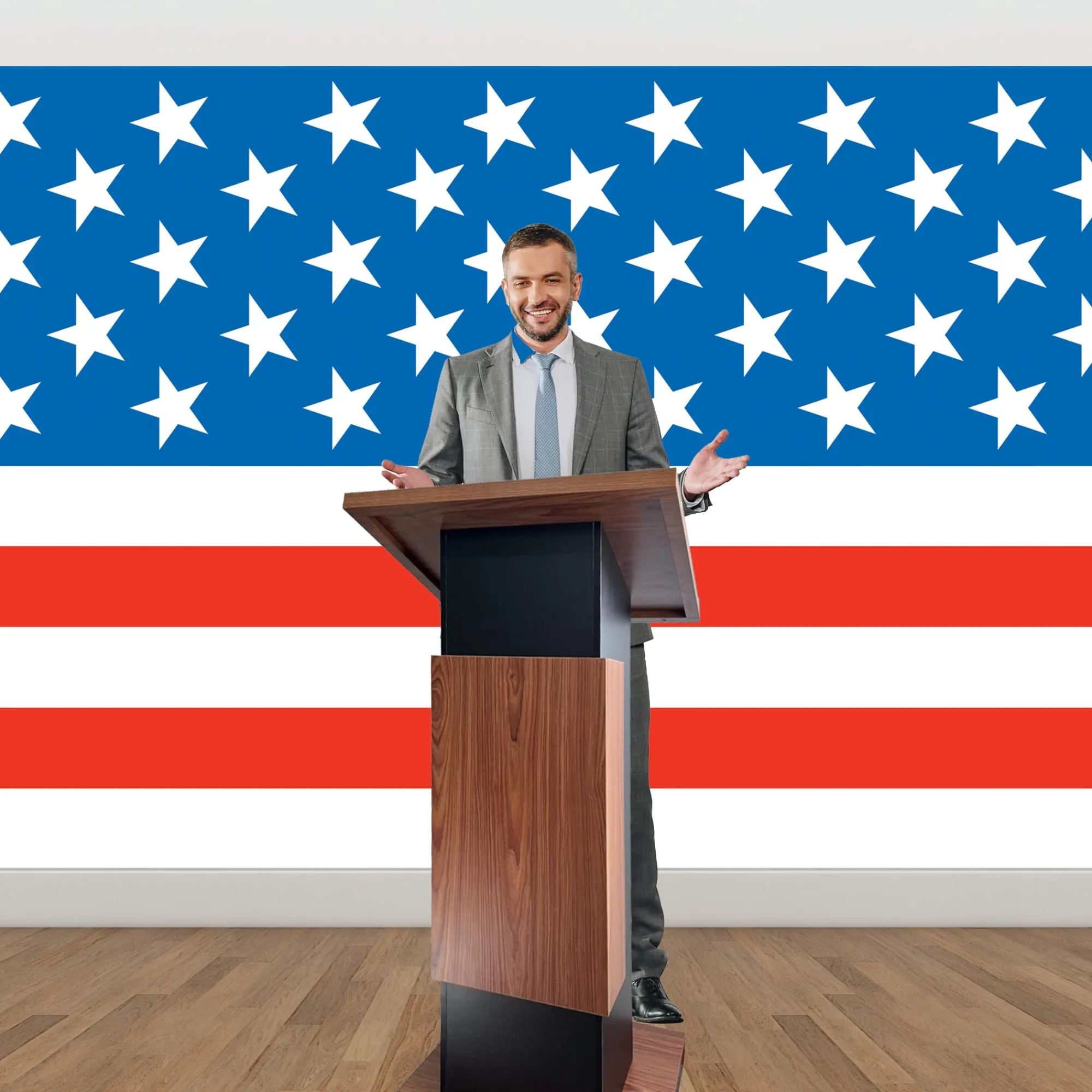 Outlet Windy City Novelties Patriotic Stars Room Roll