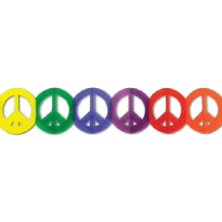 Hot Windy City Novelties Peace Sign Garland Decoration