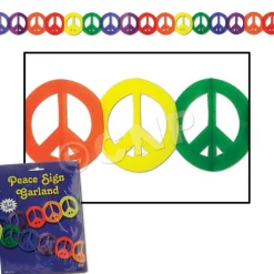 Hot Windy City Novelties Peace Sign Garland Decoration