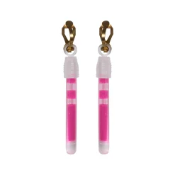 New Windy City Novelties Glow Clip-On Earrings Pink