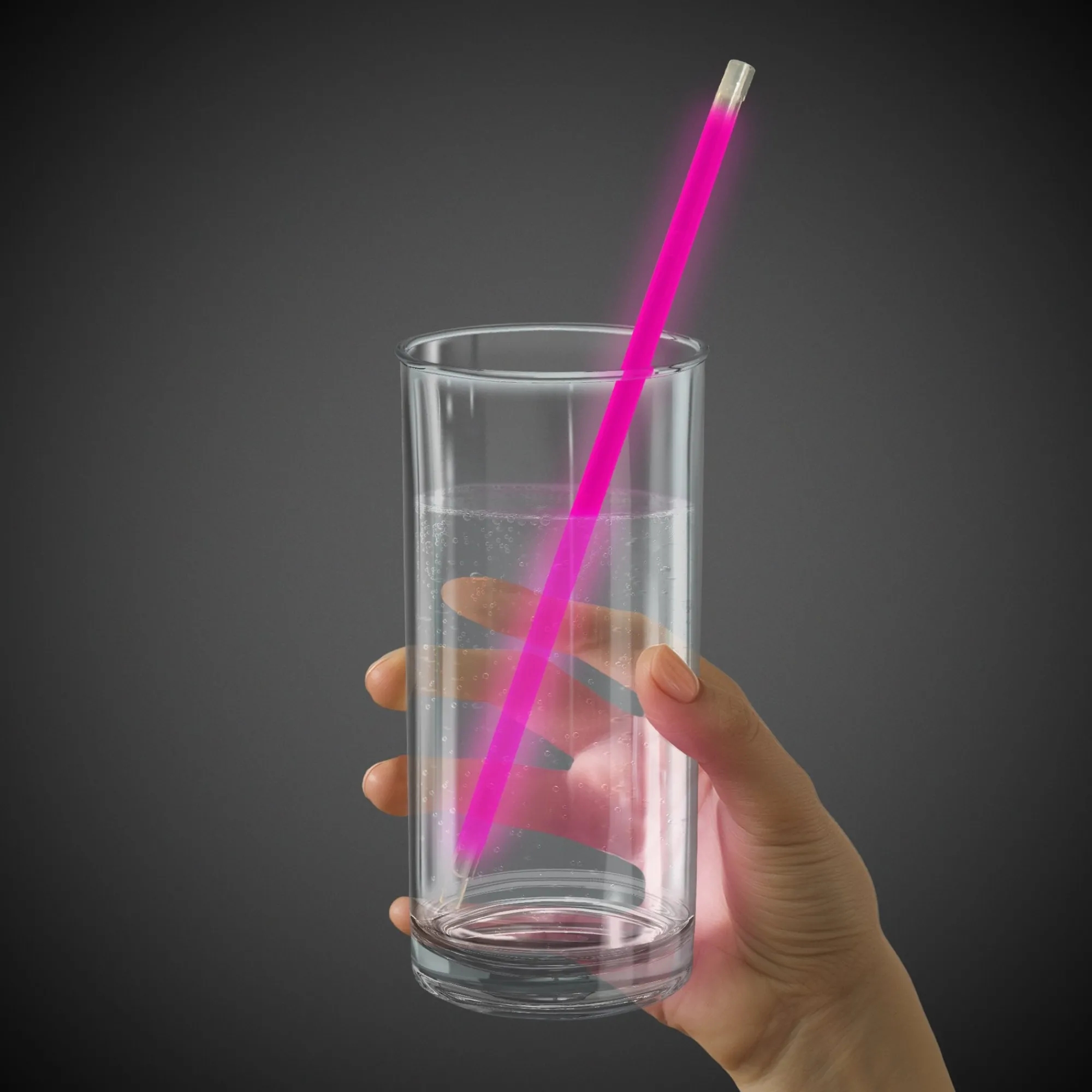 Clearance Windy City Novelties 9" Glow Straws Pink