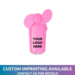 Sale Windy City Novelties Pink Handheld Mini 3 3/4" Fan