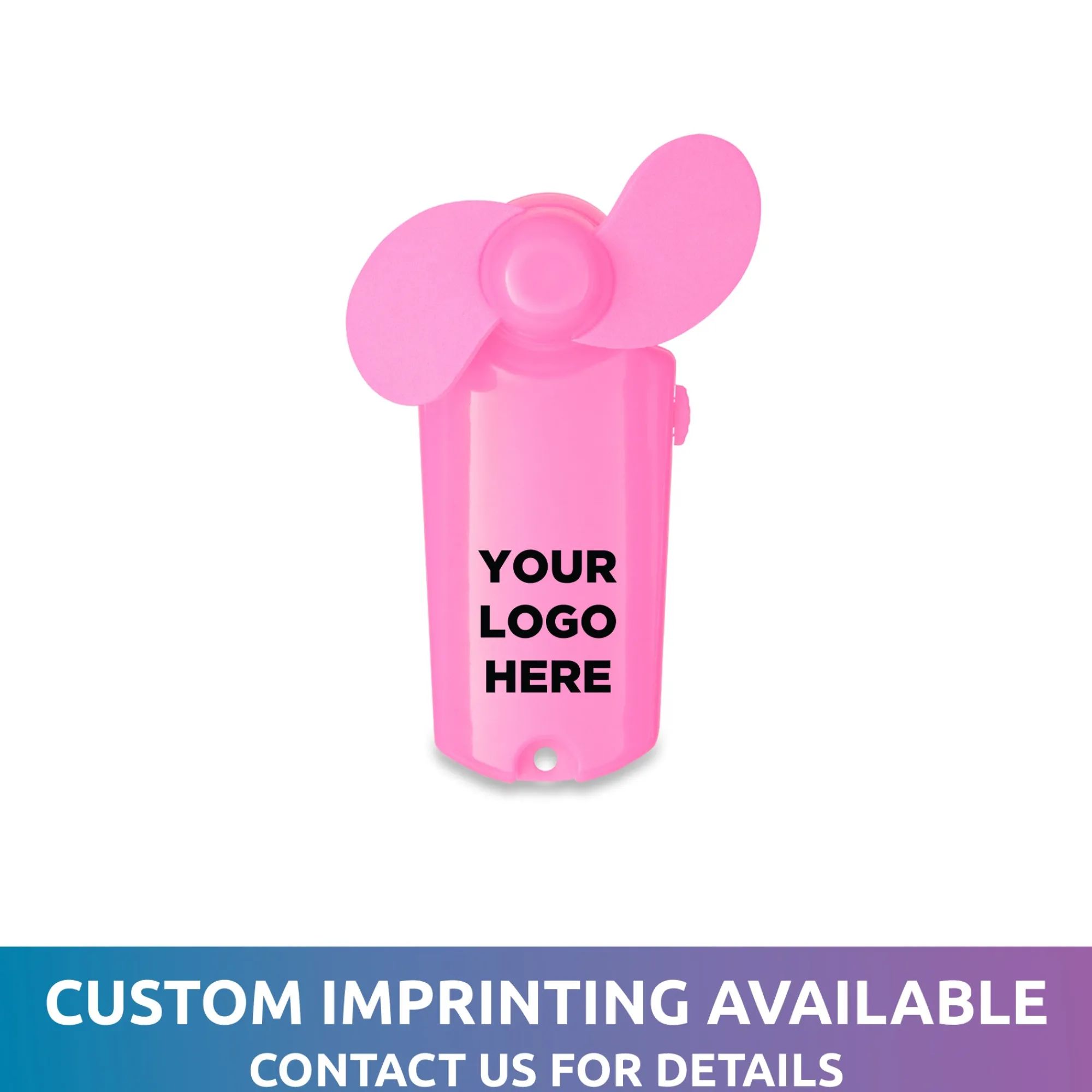 Sale Windy City Novelties Pink Handheld Mini 3 3/4" Fan
