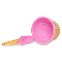 Hot Windy City Novelties Pink Ice Cream Bowl & Spoon Sets