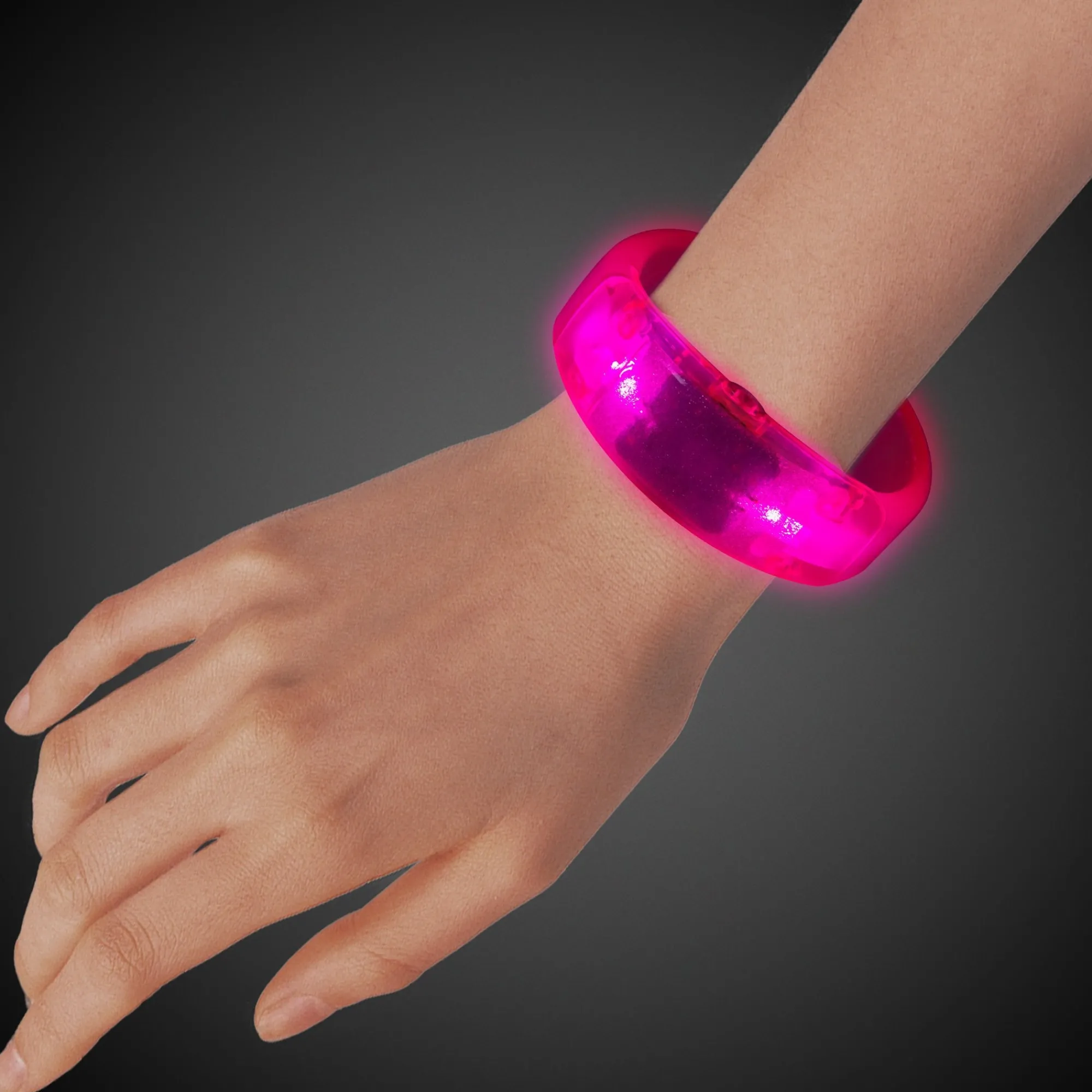 Hot Windy City Novelties LED Bangle Bracelet Pink