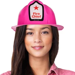 Outlet Windy City Novelties Pink Plastic Fire Helmets