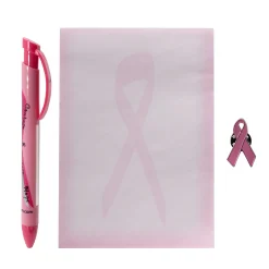 Hot Windy City Novelties Pink Ribbon Note Pad Set