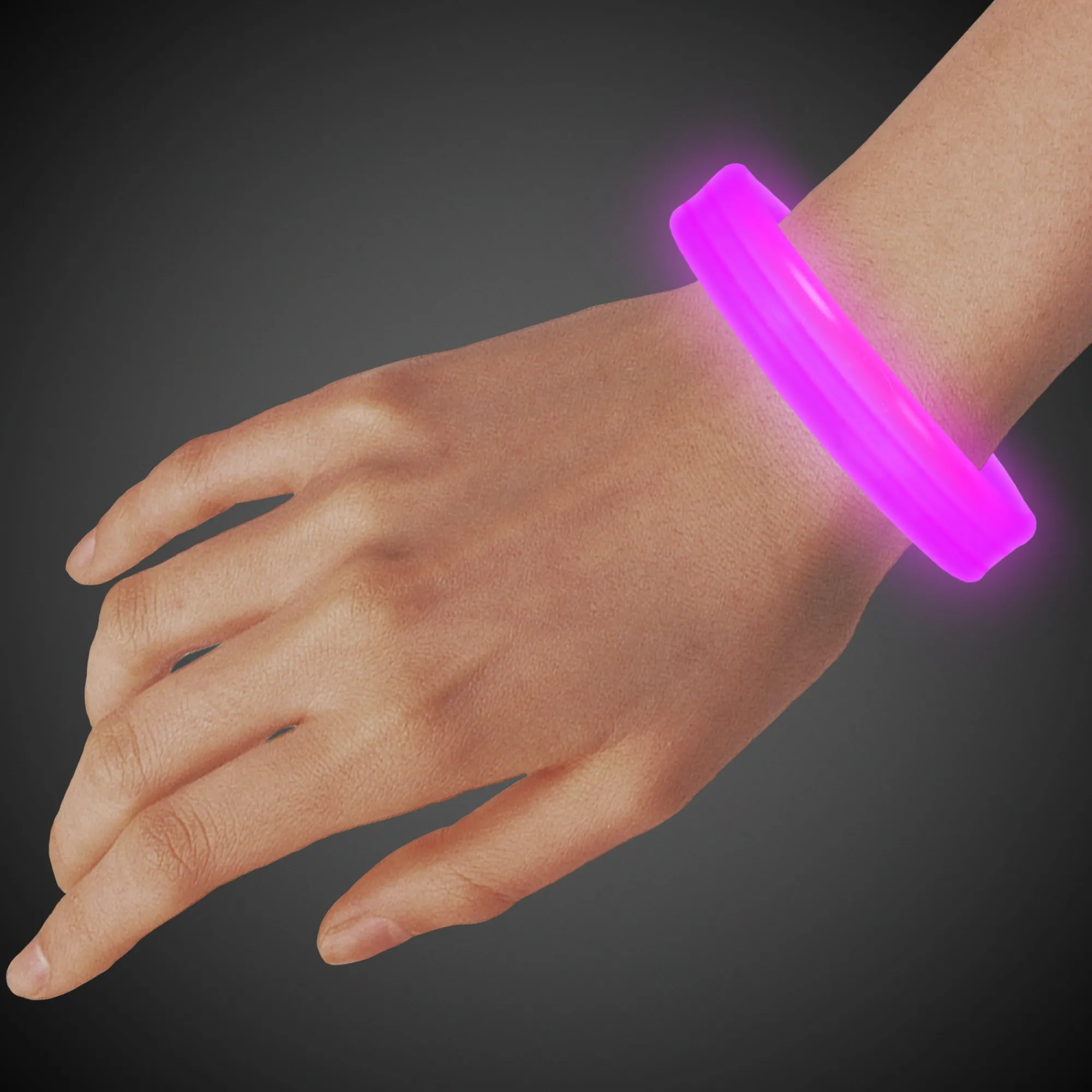 Discount Windy City Novelties Triple Wide 9" Glow Bracelets Pink