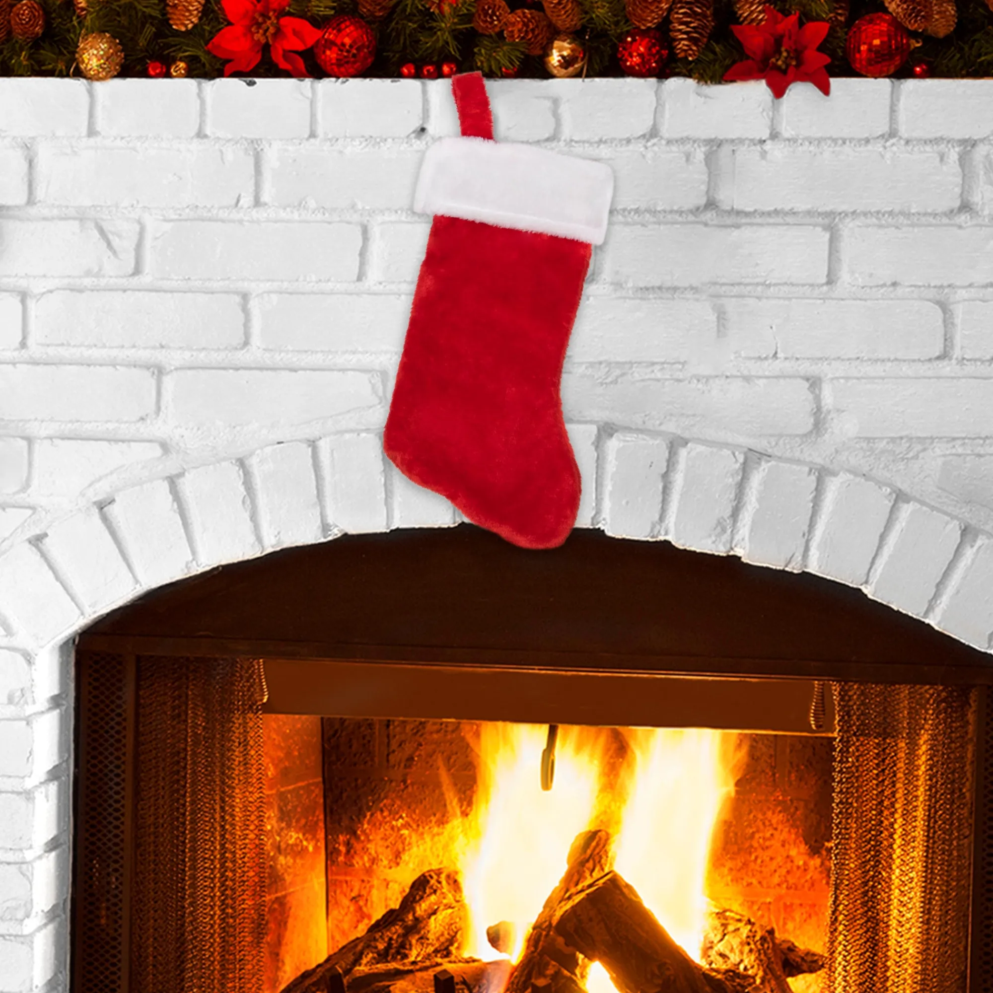 Clearance Windy City Novelties Plush 14" Christmas Stocking