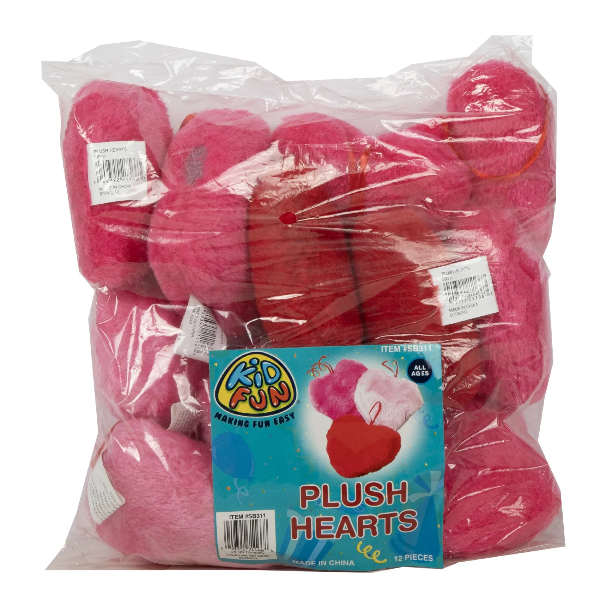 Clearance Windy City Novelties Plush 4" Hearts