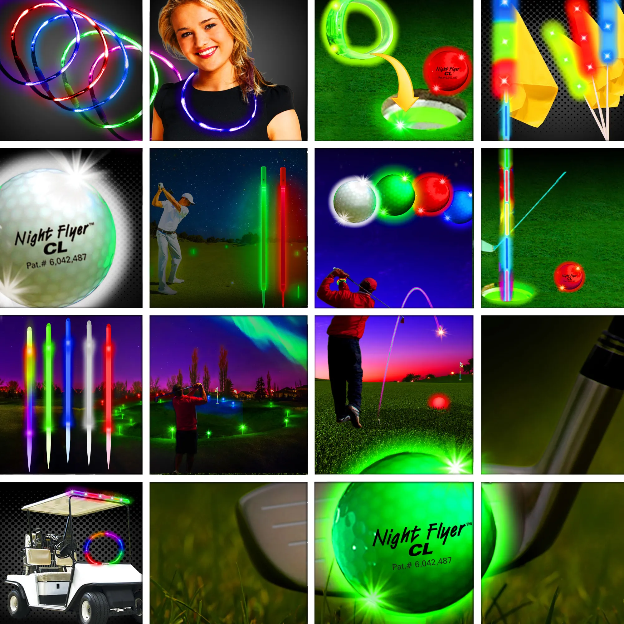 Windy City Novelties Premium 60 Player Night Flyer Fairway Tournament Package