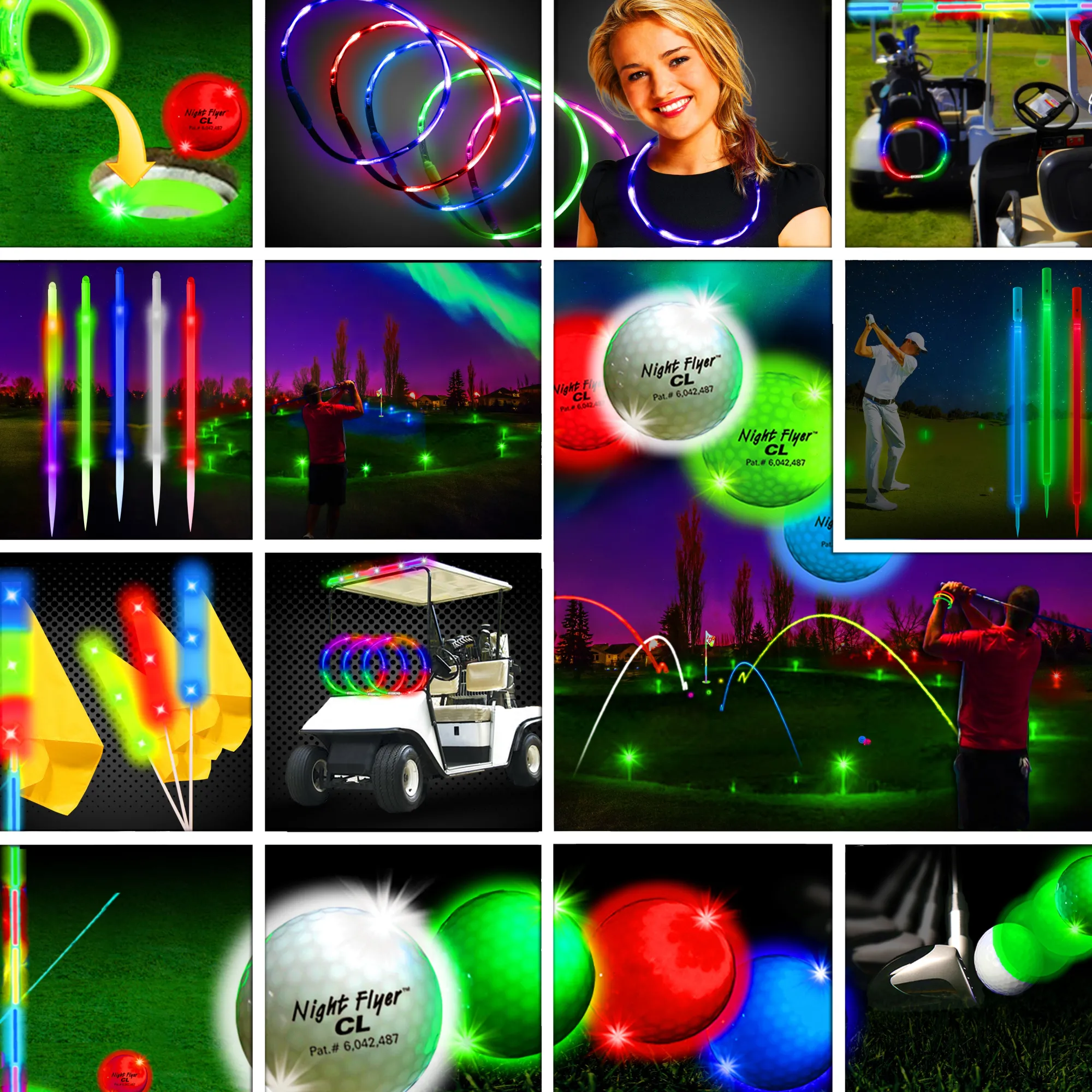 Best Windy City Novelties Premium 36 Player Night Flyer Tee Off Tournament Package