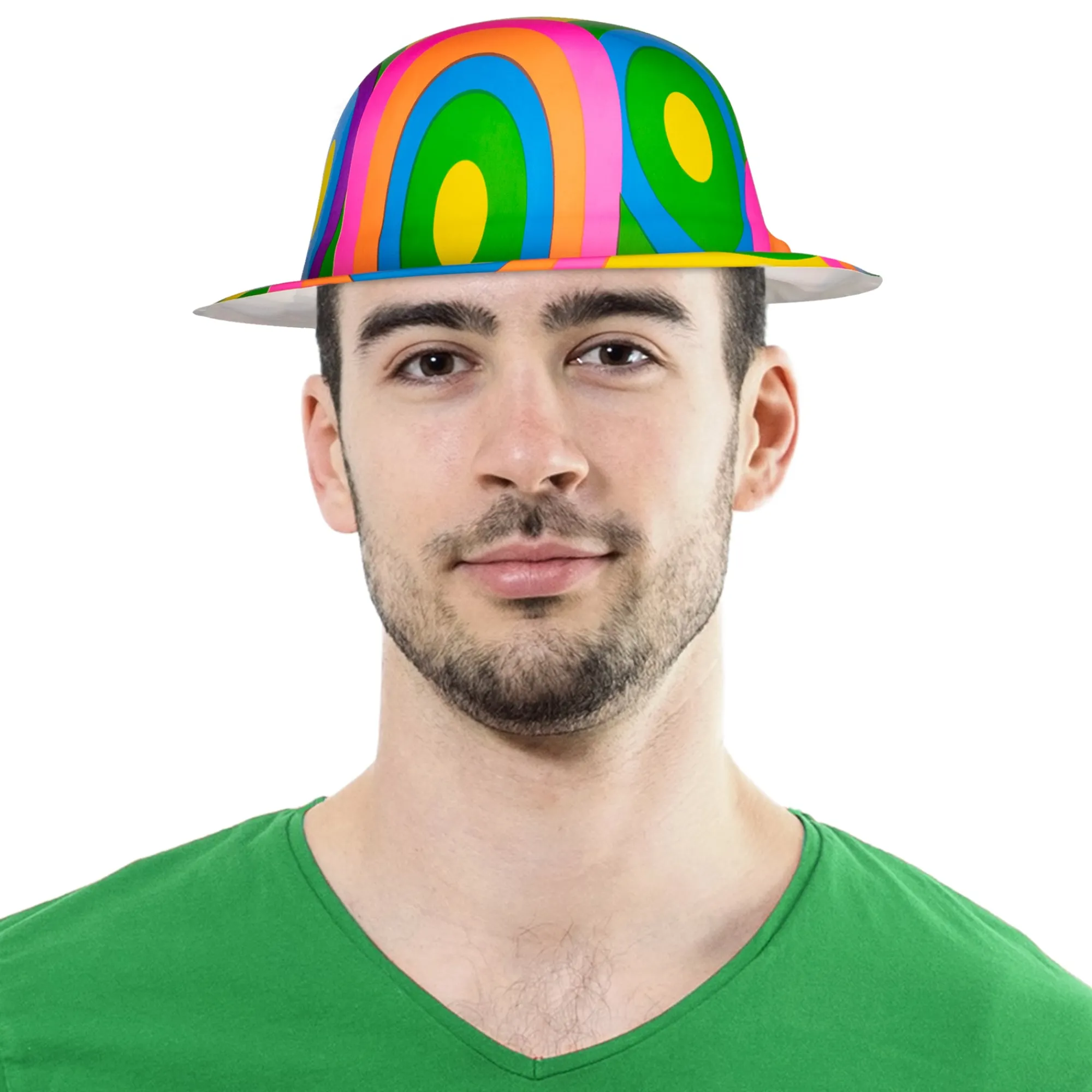 New Windy City Novelties Psychedelic Derby Hats