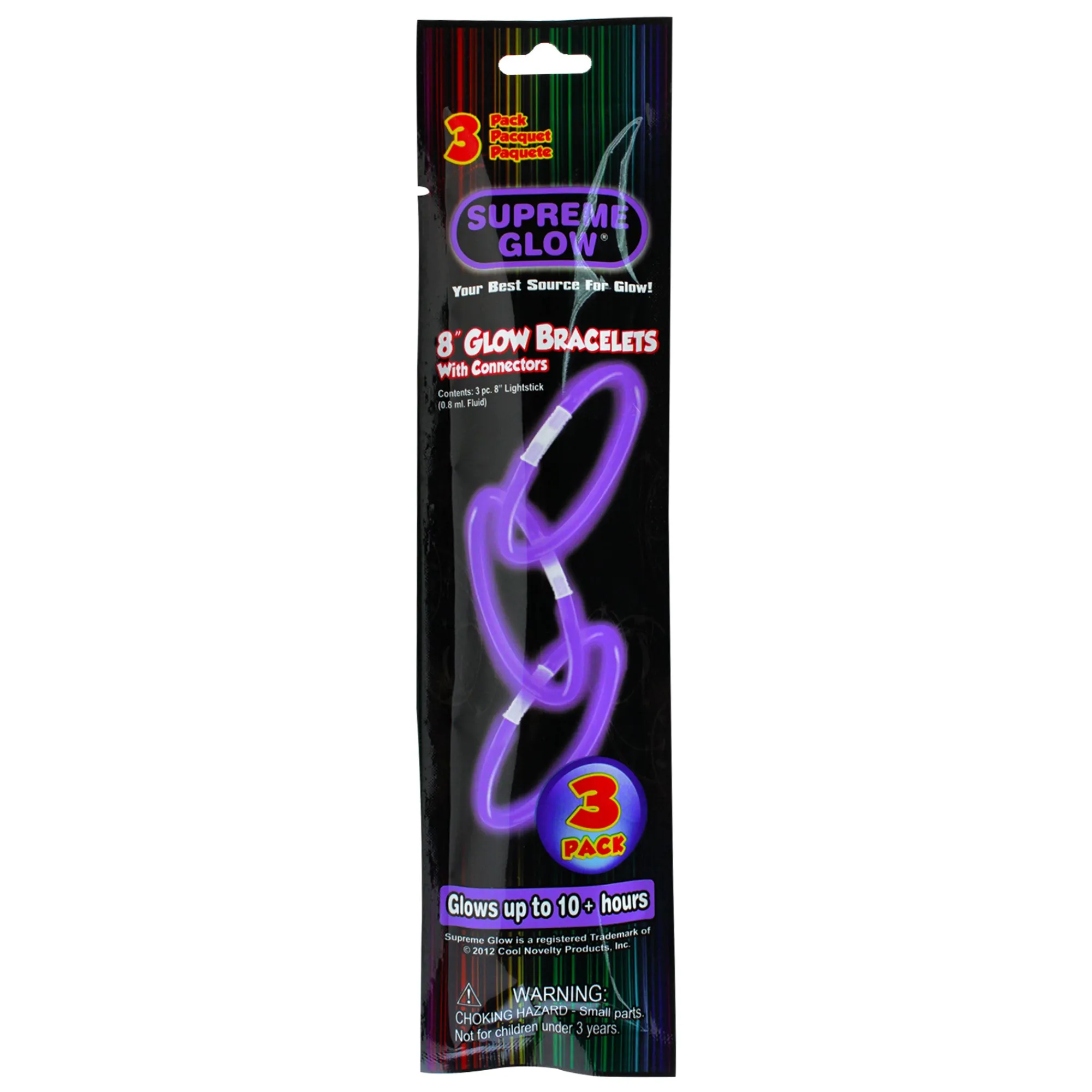 Outlet Windy City Novelties Glow Bracelets Purple