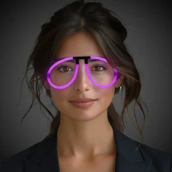 Outlet Windy City Novelties Glow Eyeglasses Purple
