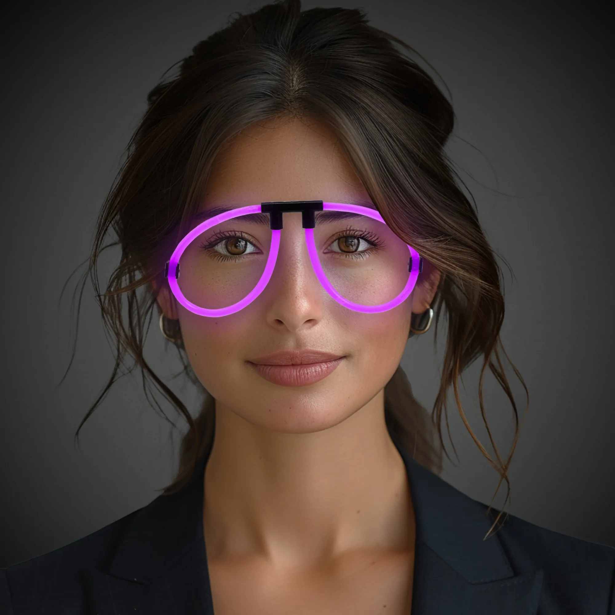 Outlet Windy City Novelties Glow Eyeglasses Purple