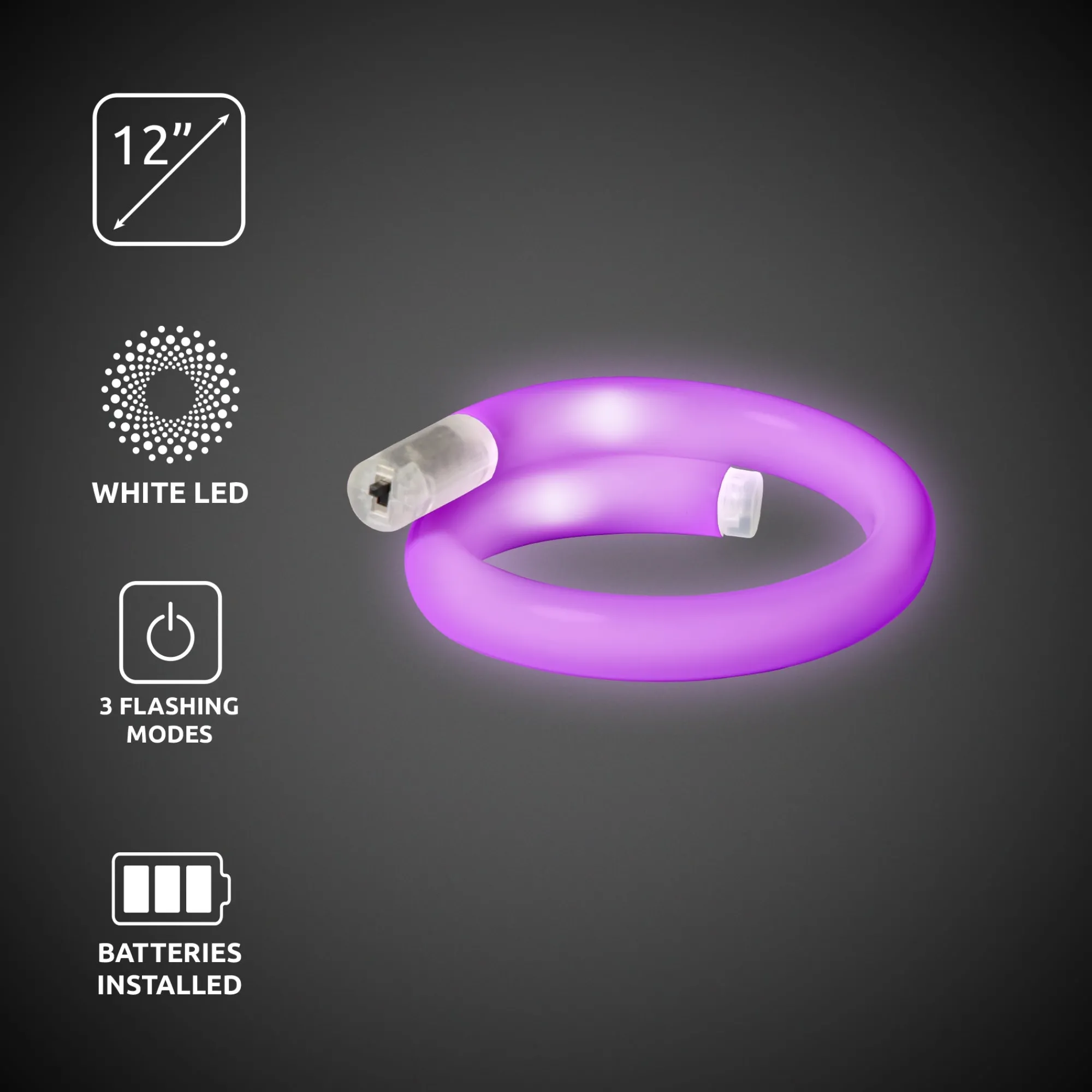 Discount Windy City Novelties LED Tube Bracelet Purple