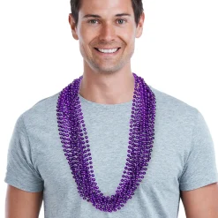 Outlet Windy City Novelties Purple 7mm Bead 33" Necklaces