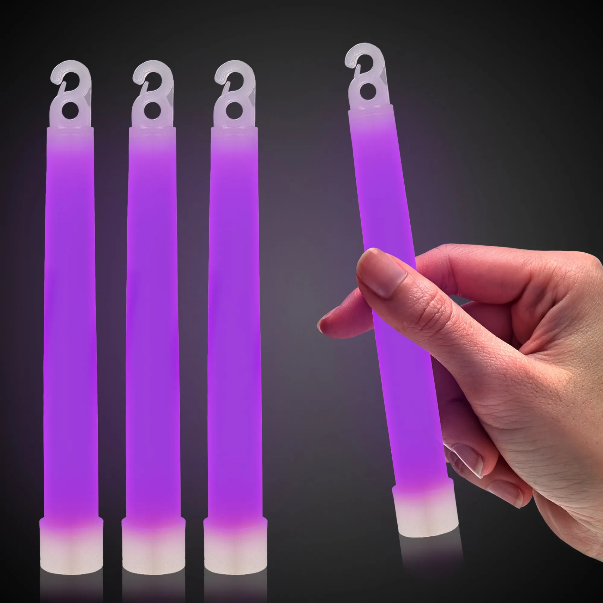 Outlet Windy City Novelties 6" Premium Glow Sticks Purple