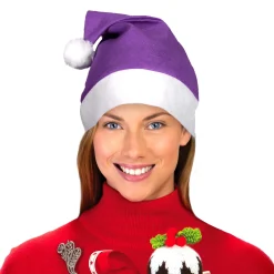 New Windy City Novelties Santa Hats Purple
