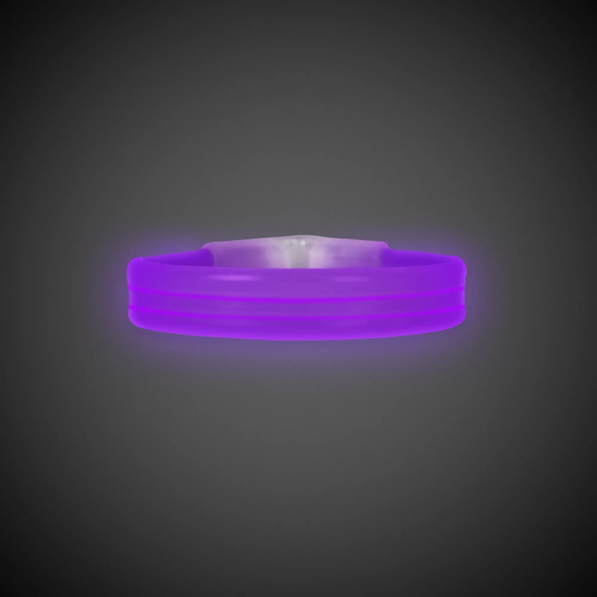 Hot Windy City Novelties Triple Wide 9" Glow Bracelets Purple