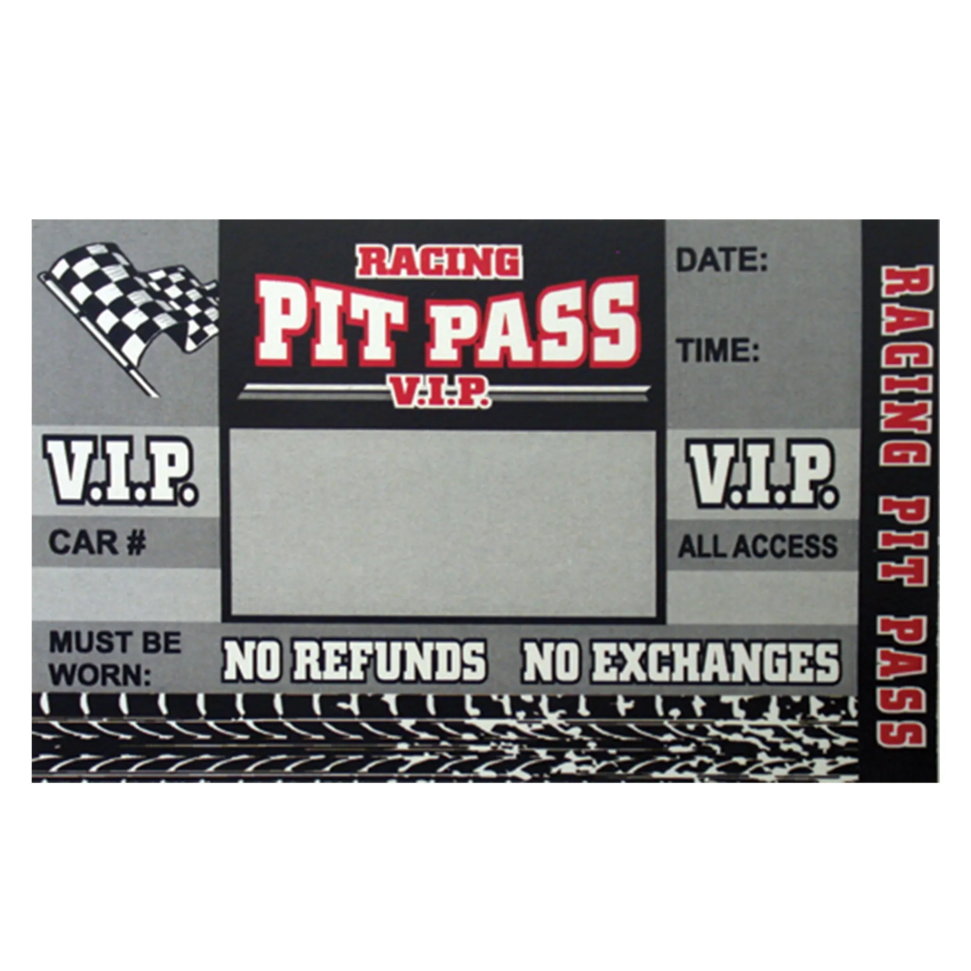 Best Windy City Novelties Racing Pit Pass