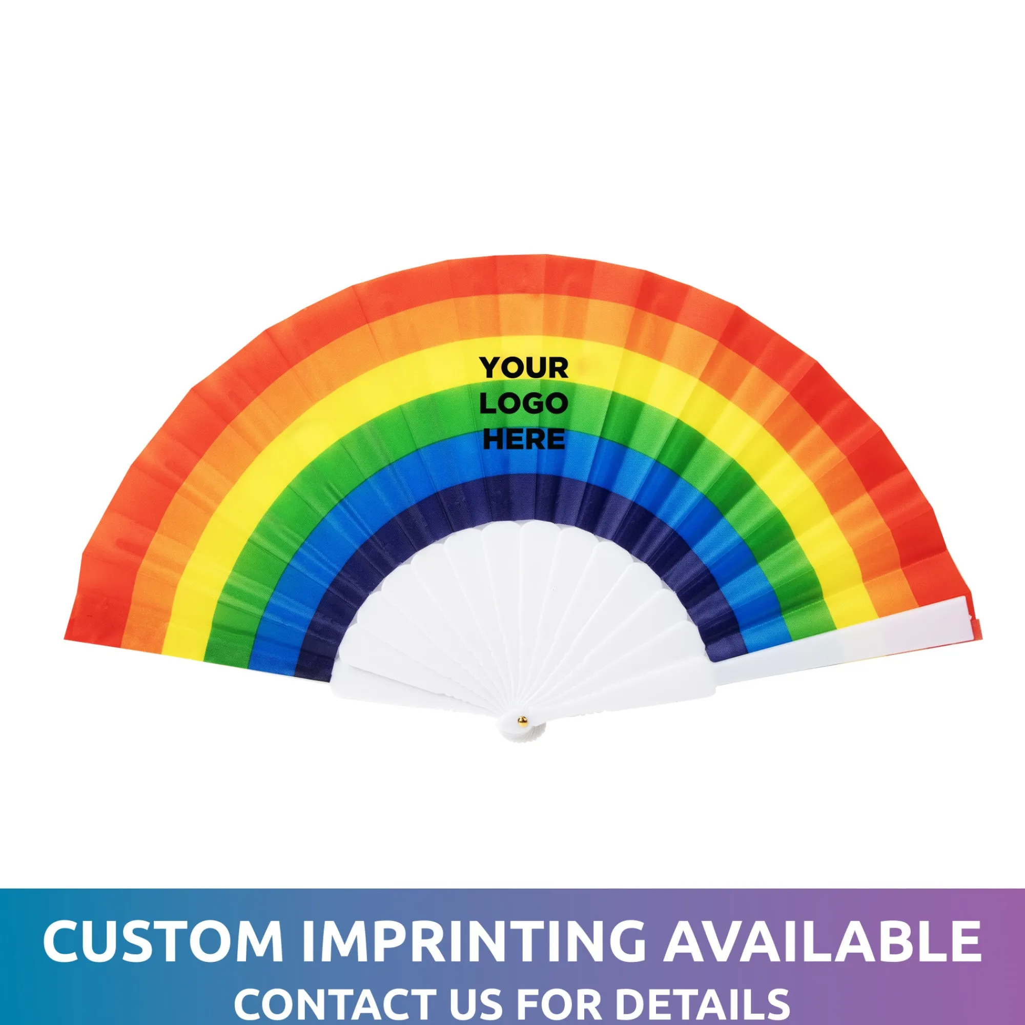 Discount Windy City Novelties Rainbow Folding Fans