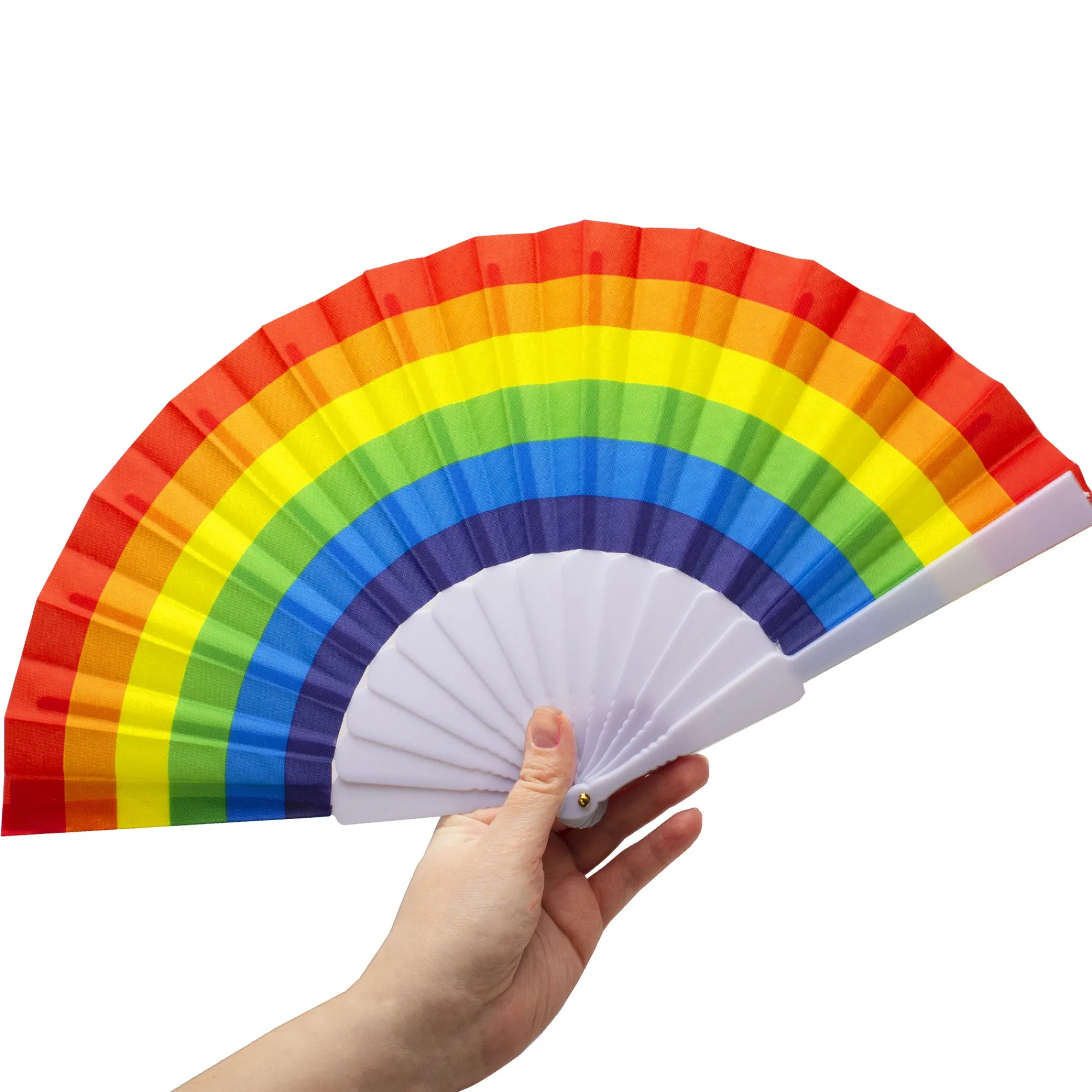 Discount Windy City Novelties Rainbow Folding Fans
