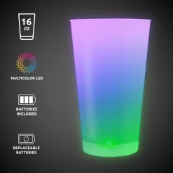 Hot Windy City Novelties LED 16 oz. Cup Rainbow