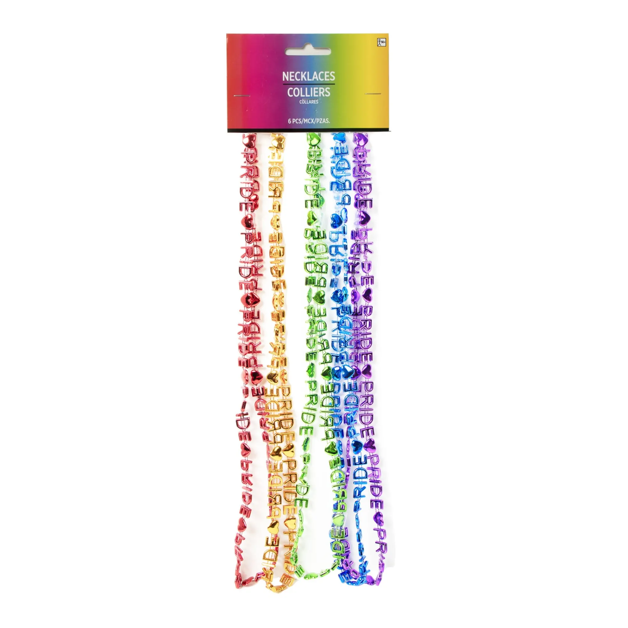 Clearance Windy City Novelties Rainbow Pride 32" Word Bead Necklaces